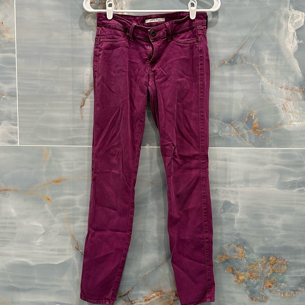 Rich & Skinny purple low rise jeans